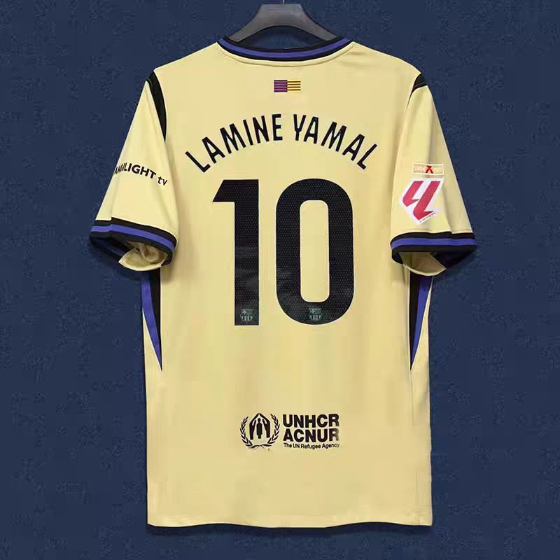 25-26 バルセロナ ジャージ 10番 アマール 11番 ラフィナ 14番 ラッシュフォード ホーム＆アウェイ サッカーユニフォーム|undefined