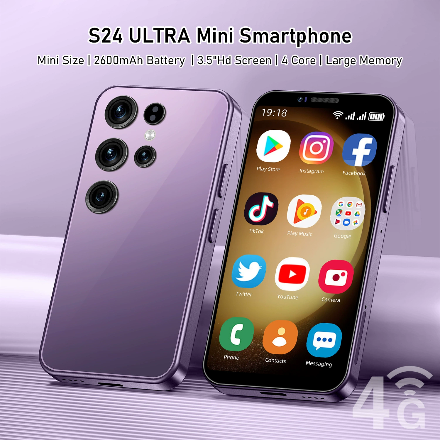 Маленький мобильный телефон, умные часы, 3.5" экран, 16 ГБ