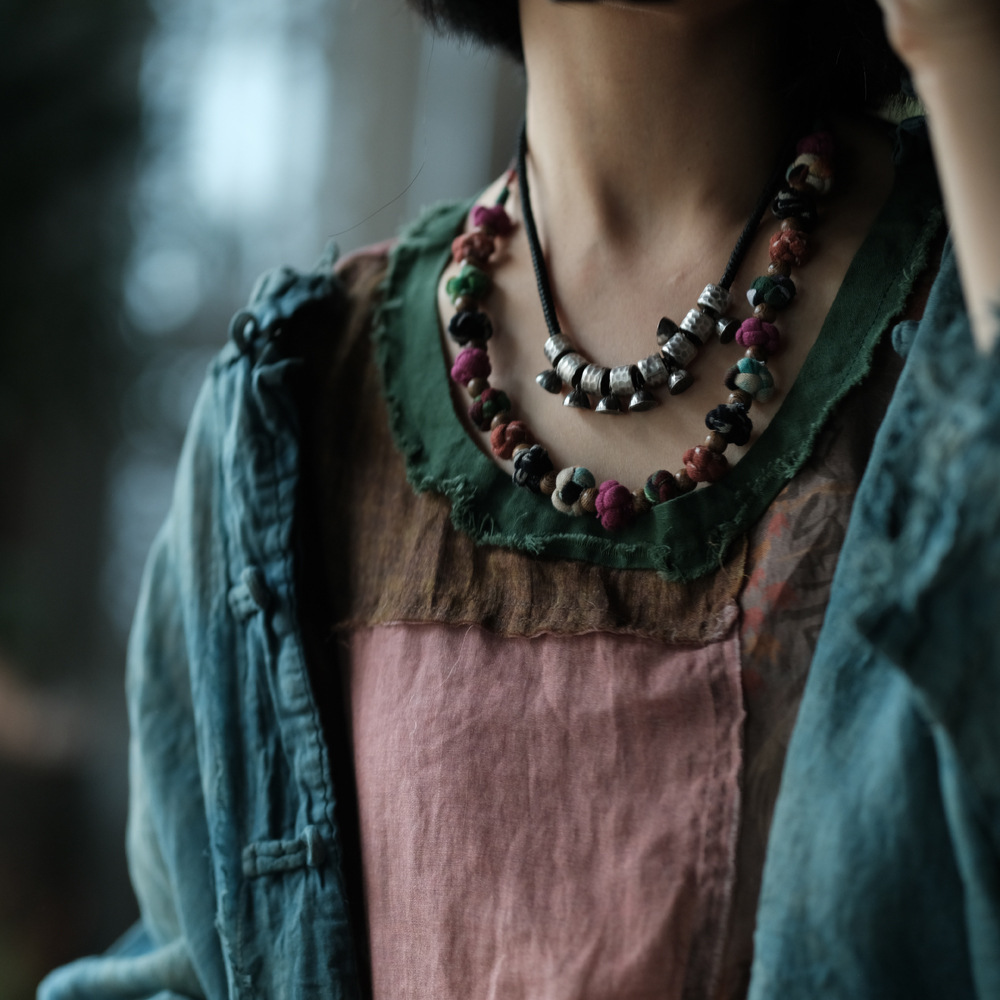 Hand-Woven Vintage-Style Versatile Necklace Sc121