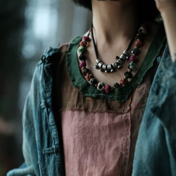 Hand-Woven Vintage-Style Versatile Necklace Sc121