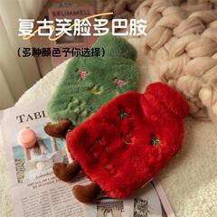 跨境爆款卡通毛绒暖水袋可拆洗加厚注水暖肚子暖手脚暖被窝暖手宝