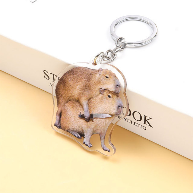 Cute Animal Arylic Unisex Bag Pendant Keychain display picture 2