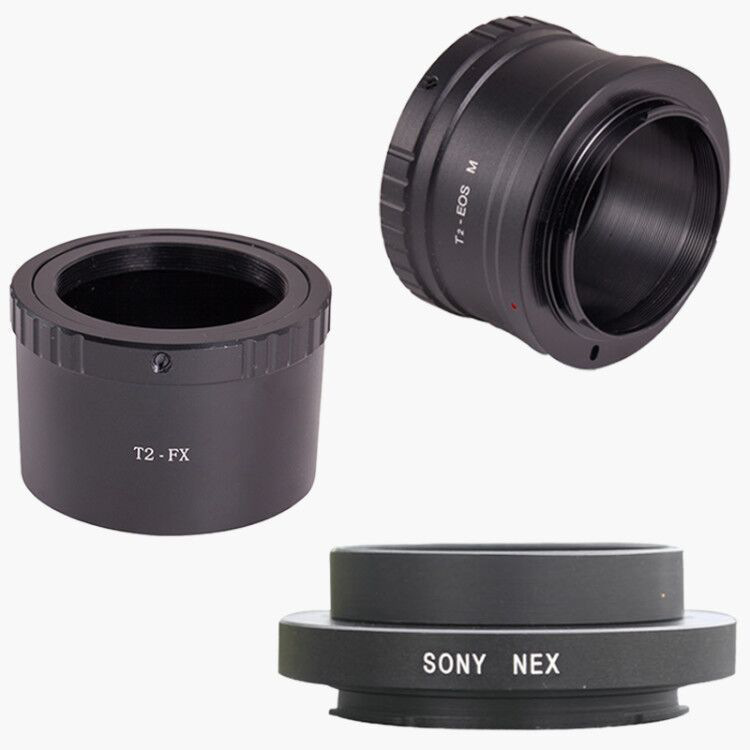 全金属望远镜摄影索尼富士佳能微单Sony NEX T2-FX T2-EOS 转接环