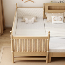 拼接大床神器床边加宽床男女孩单人床环保实木儿童床拼接床婴儿床