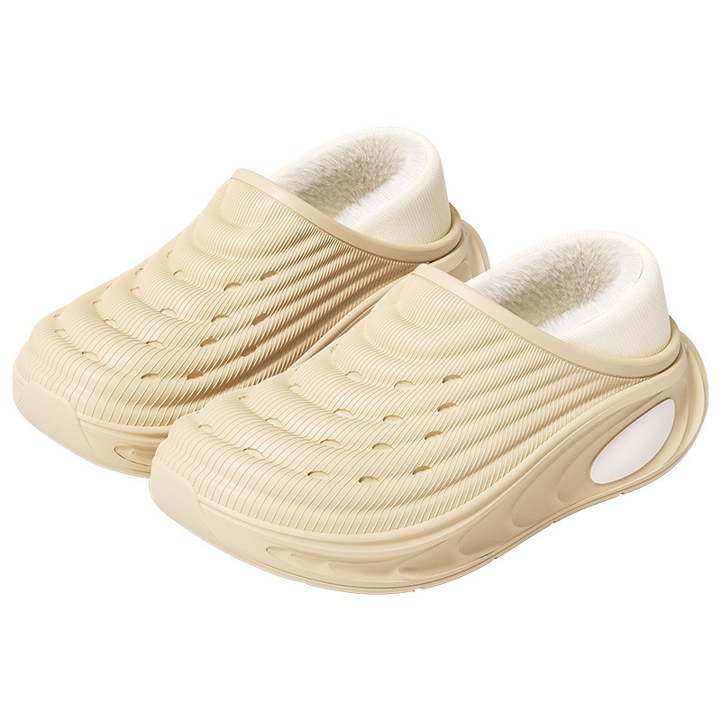 Waterproof Slippers For Women, Winter Closed-Back Outdoor Wear, 2026 New Model, Non-Slip Thick-Soled, Warm, Top Quality Plush Cotton_voghion.com