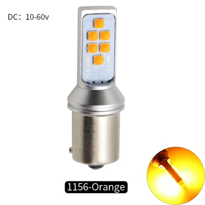 LED light brake light: Brake light - orange-orange-ba15s-1156