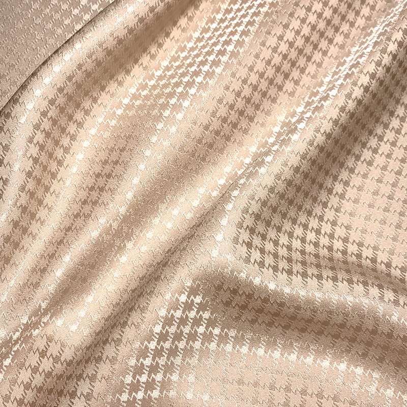 Mil pajaros de seda seda seda de alta calidad tela jacquard satén brillante vestido vestido casual chino cheongsam tela