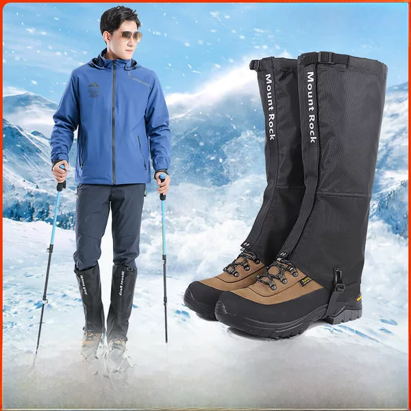 Snow Leg Warmers for Outdoor Hiking, Snow-Covered Areas, Rain Protection, Snake Protection, Adult Shoe Covers, Desert Sand Protection, Leg Bindings