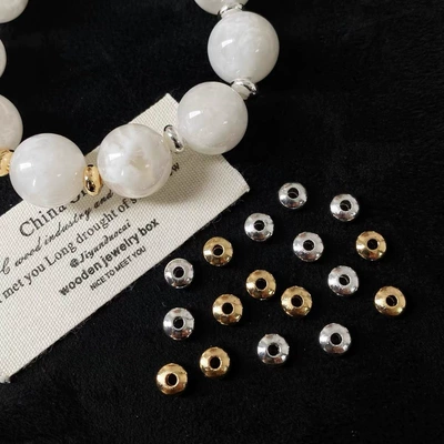 Color-Preserving Ufo Spacer Beads Abacus Beads DIY Bracelet Accessories Crystal Jade Stone Bracelet Spacer Beads Handmade Beading Accessories
