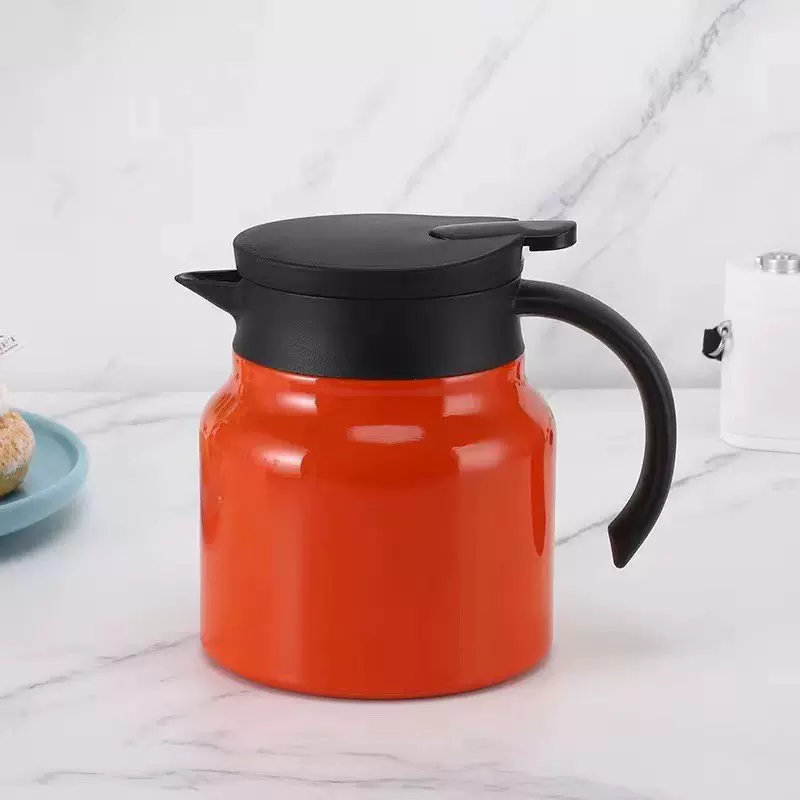 新款316不锈钢保温壶家用茶水分离保温泡茶壶简约纯色精美焖茶壶