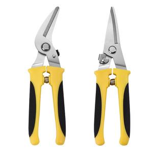 Stainless steel straight head white iron shears industrial grade iron mesh shears gold aviation shears cutter cutter tool