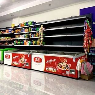 展示架便利店冰柜货架子双面冰箱置物架饮料多层上方雪糕货架超市