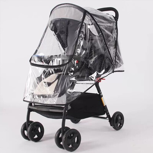 Amazon Cross-border Shopping Cart Rain Cover for Infant Stroller, Child Stroller, Baby Stroller, Universal Wind Shield, Splash Proof, Rain Cover