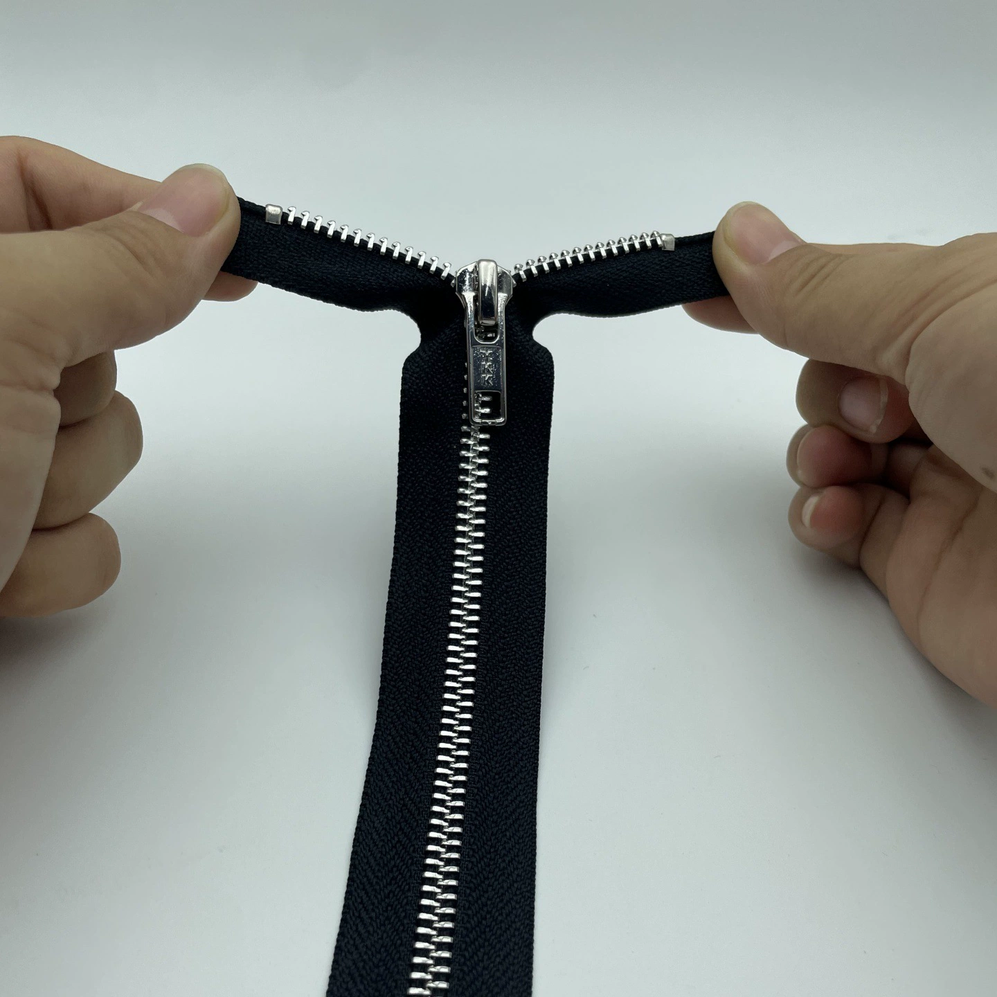 Подлинная металлическая молния YKK №3 №5, яркая, белая медь, закрытая хвостовая, кожгалантерея, обувь и сумки, карманная молния