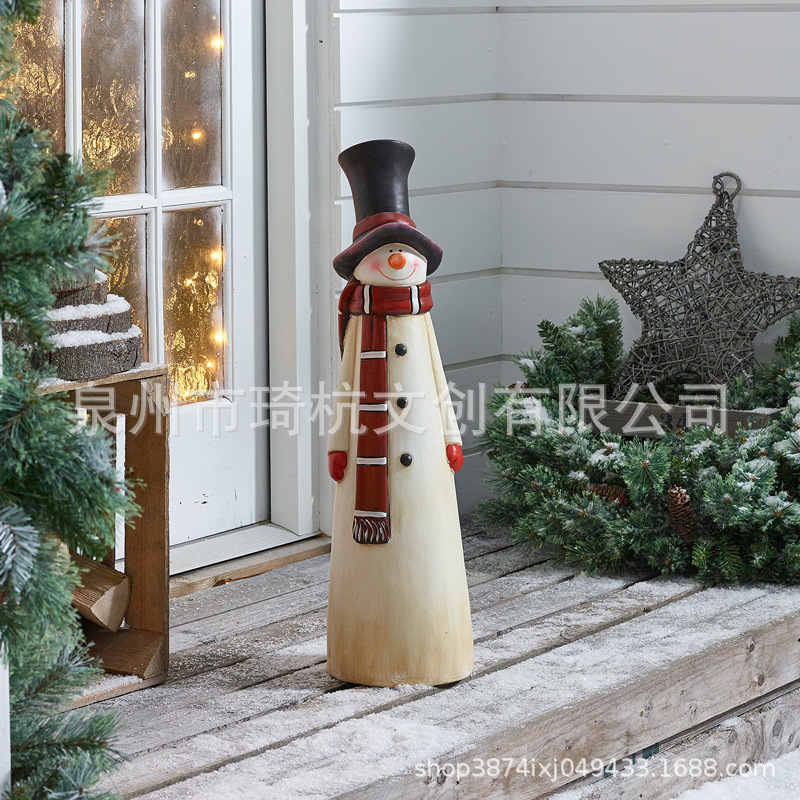 国境を越えた新商品が人気アマゾンクリスマス新クリスマス老人と雪だるま庭に装飾品を飾る|undefined