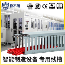定制pvc线槽80*35灰色方形阻燃工业配电柜控制箱理线槽电缆走线槽