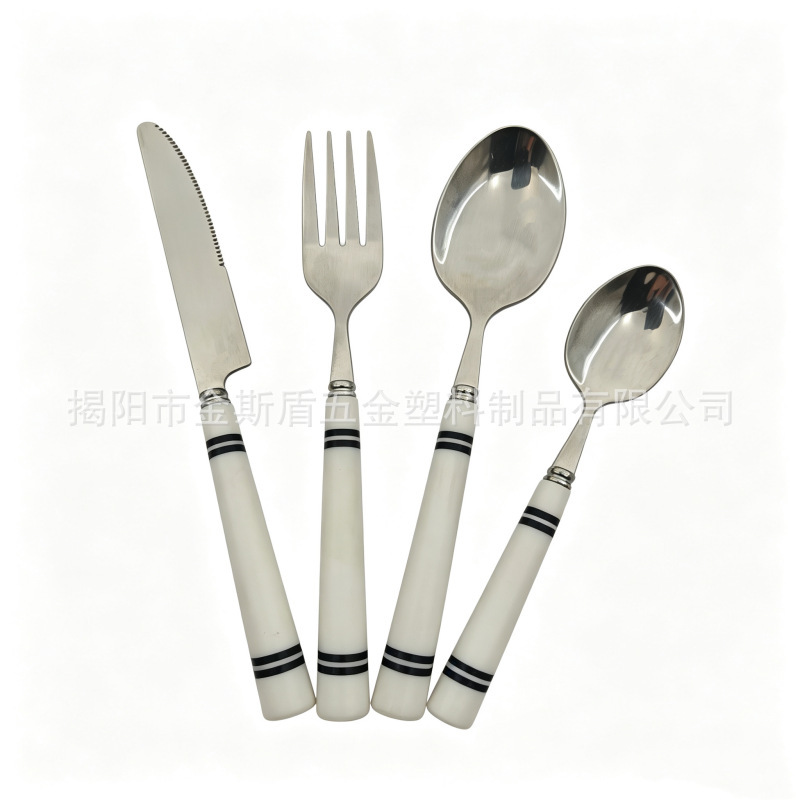 Low-Cost Direct Sales to Europe, America, and South America: 12-Piece, 16-Piece, and 24-Piece Cutlery Sets with Colorful Handles, Stainless Steel Knives, Forks, and Spoons Low-Cost Direct Sales to Europe, America, and South America: 12-Piece, 16-Piece, and 24-Piece Cutlery Sets with Colorful Handles, Stainless Steel Knives, Forks, and Spoons