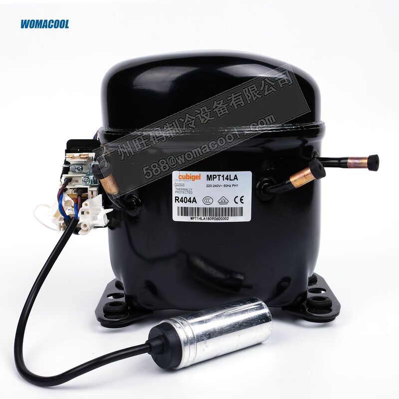Cubigel/Kubing Mpt14La R404A Refrigerant Voltage 220-240V~50Hz Refrigeration Compressor Cubigel/Kubing Mpt14La R404A Refrigerant Voltage 220-240V~50Hz Refrigeration Compressor