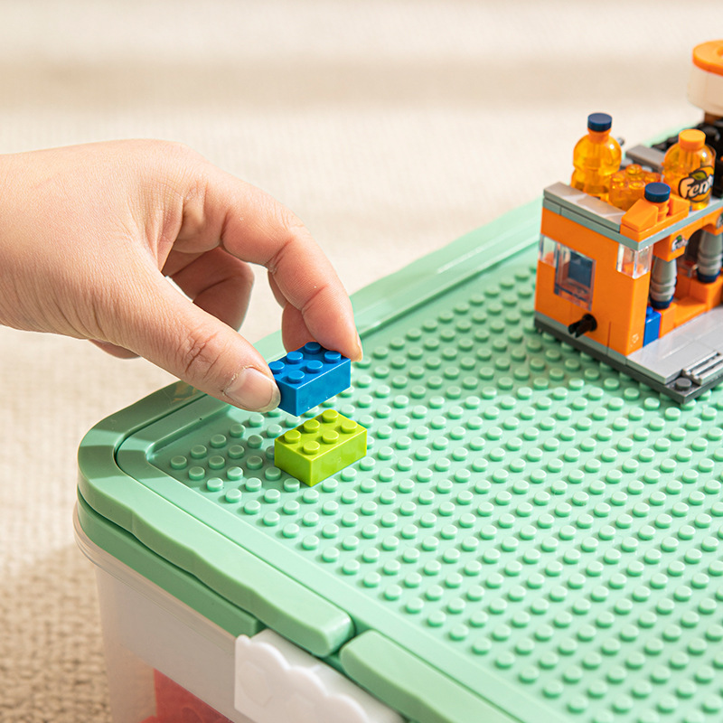 レゴ収納ボックス家庭用小粒玩具多層分格分類収納子供玩具セット整理箱|undefined