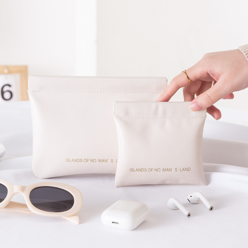 Data Cable Storage Bag Wired Earphone Data Cable Dustproof Drawstring Mini Digital Accessory Bag Mobile Phone Bag Portable