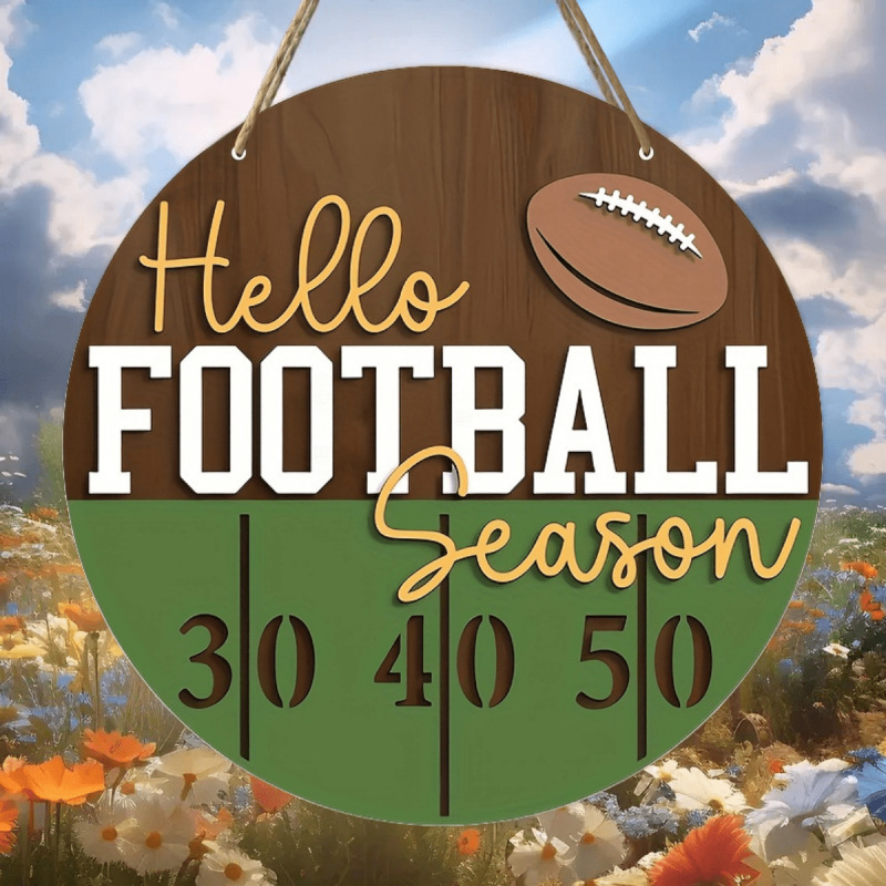 現物アメリカンフットボールシーズンサッカースポーツ雰囲気ペンダント木製クリエイティブラグビーロゴ表札装飾|undefined