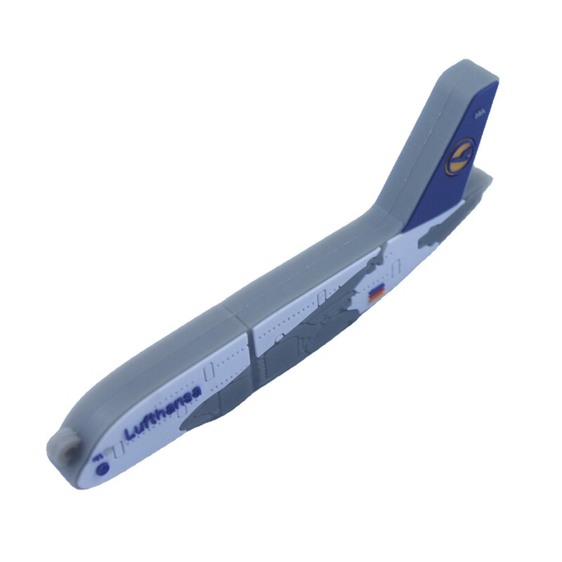 Custom Mold Design for Various Soft Rubber Airplane Shapes 2g USB Flash Drive Gift USB Submarine USB Flash Drive with Printed Logo