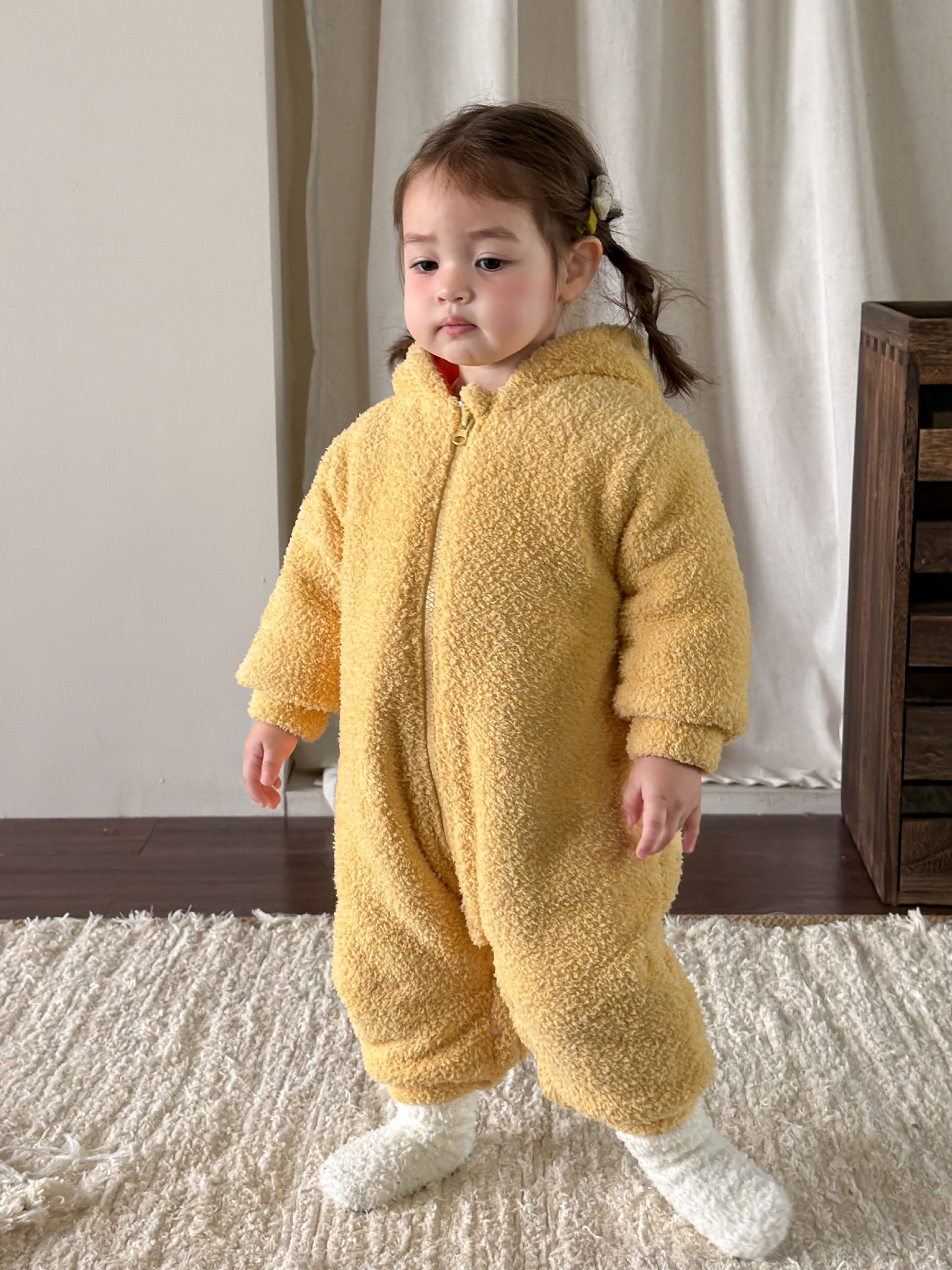 Sugar Pear ropa infantil ropa de invierno ropa de bebé 2025 flanel engrosado ropa de escalada ropa de salida ropa de abrigo