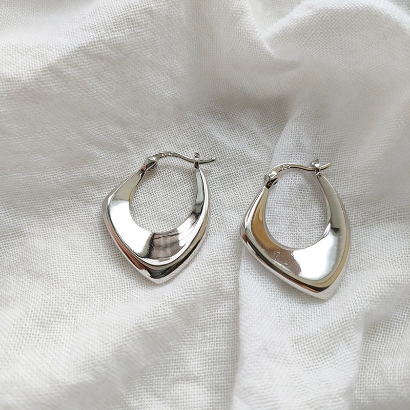 Square earrings, internet celebrity, simple and elegant design
