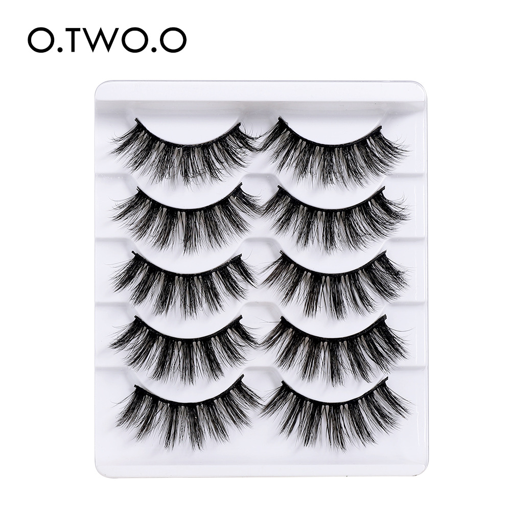 O.TWO.O跨境新品3D假睫毛 5对装自然卷翘浓密立体仿真假睫毛3D-46