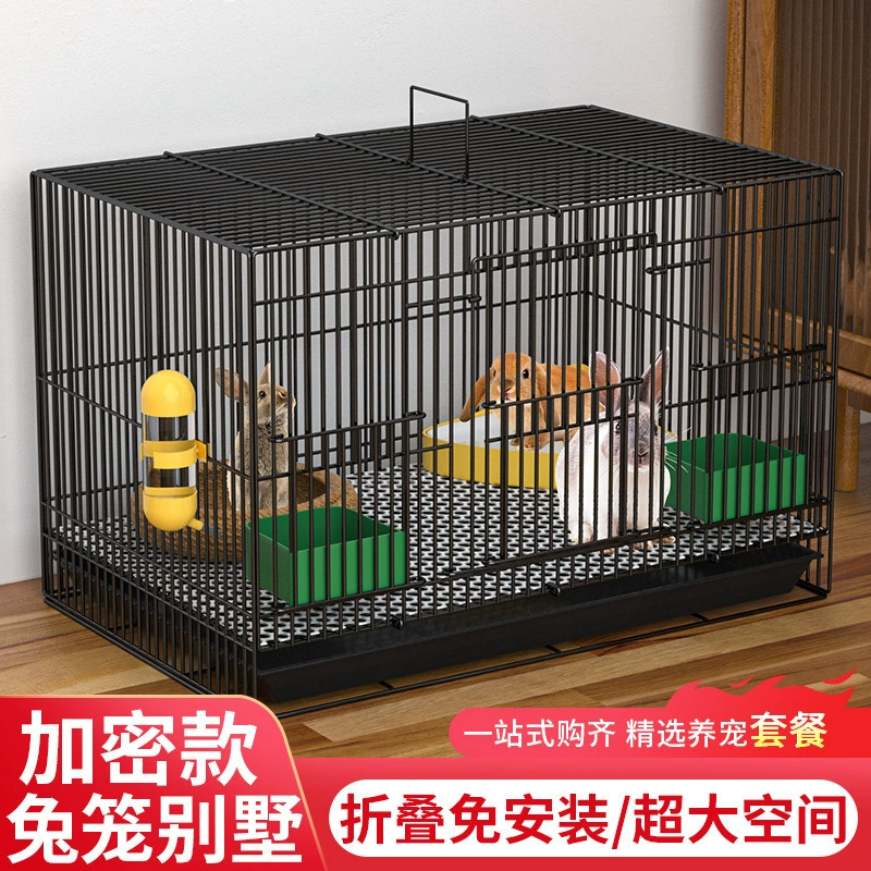 Большая клетка для кроликов с защитой для молодых кроликов, клетка для кроликов с туалетом, домашнее гнездо для кроликов, клетка для морских свинок.