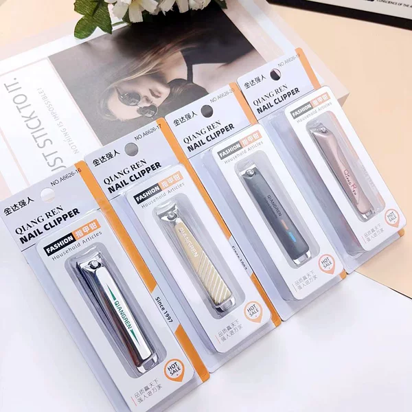 New genuine goods Jinda Qiangmen A6626-20 Nail Clipper Large Flat Stainless Steel Nail Clipper Single Gift