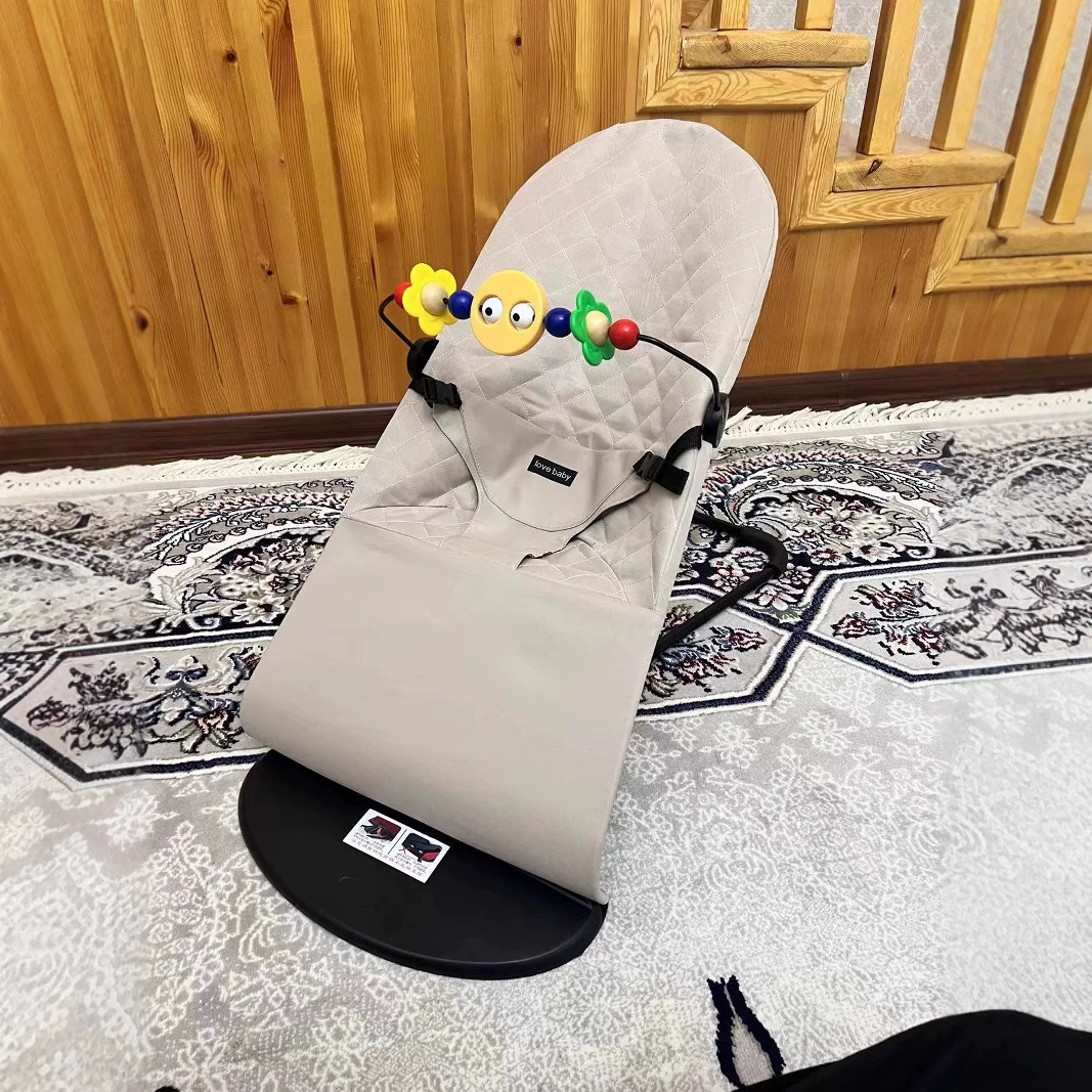 Детская качалка-кроватка, складная, портативная легкая 1.6 кг, reclining & бар для игрушек