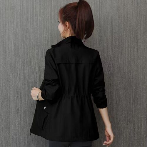 Spring and Autumn Season New Women's Coat for Petite Women, Women's Collar Double-Layer Slimming Fashion Cardigan Top