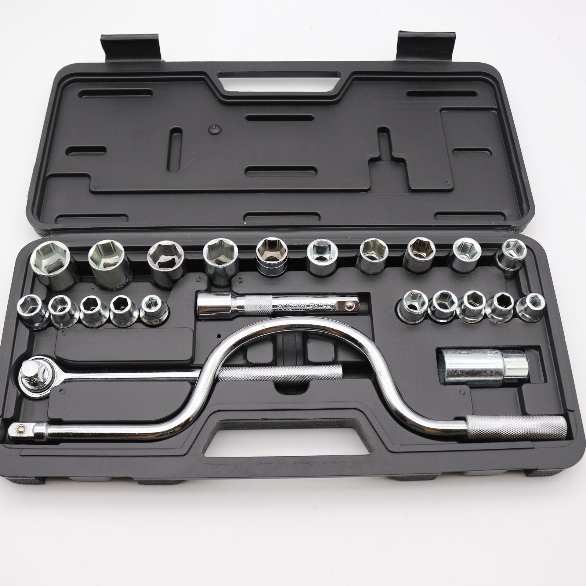 套筒扳手25件套汽车摩托车维修五金工具箱棘轮扳手内六角组合套装