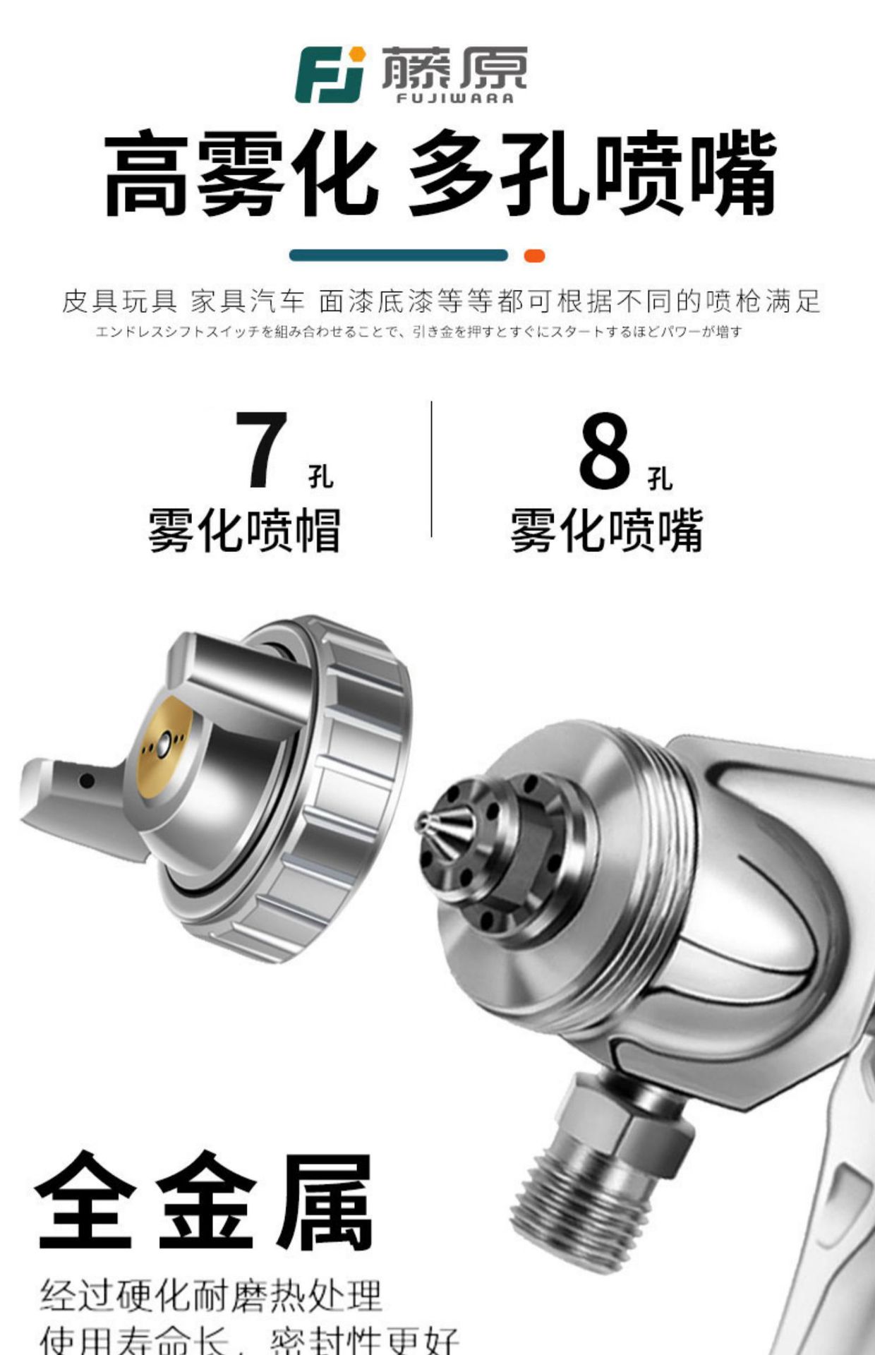 W-71 Car Paint Spray Gun Upper Pot W77 Pneumatic Tool High Atomization Spray Pot F75 Lower Pot Spray Wholesale