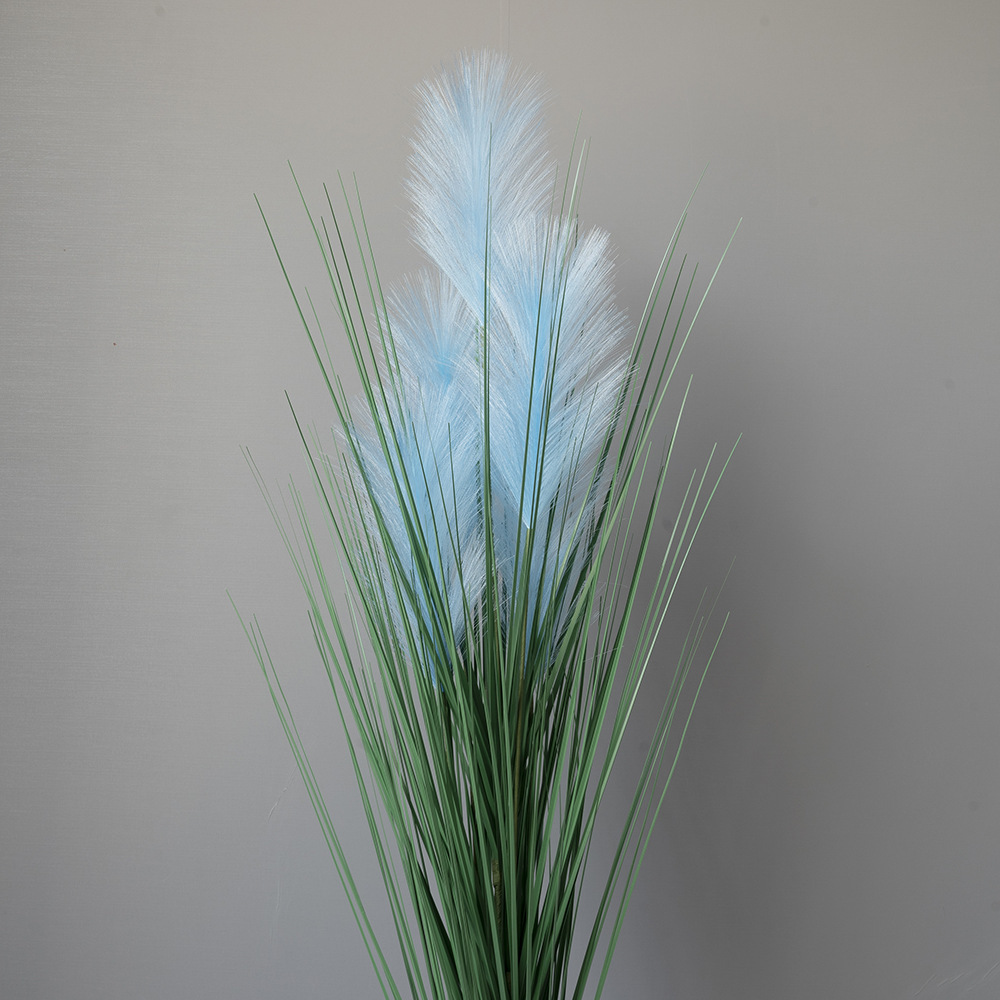 Simulación de caña hierba cola de perro hierba flores falsas plantas en el hogar sala de estar club ventanas del centro comercial decoración de plantación verde