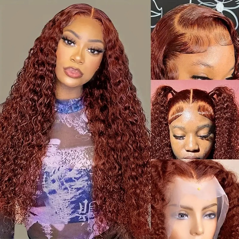 Lockenperücke Mit Lace Front In Braun Für Ein Natürliches Styling_voghion.com
