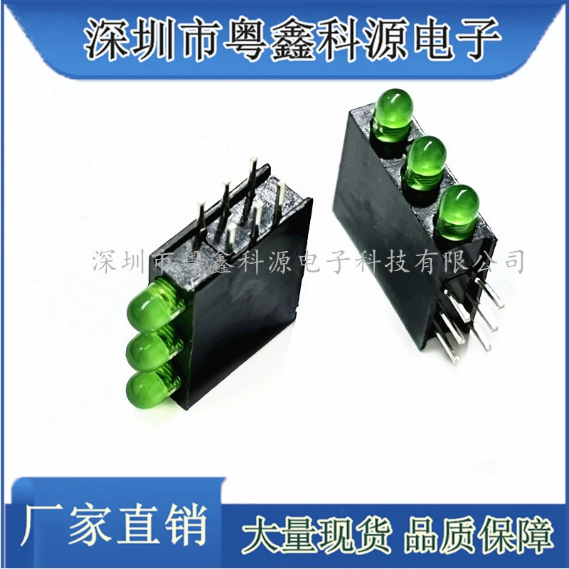 Патрон светодиодной лампы с тремя отверстиями 3 мм со светоизлучающим диодом 3 мм, изогнутая на 90 ° ножка с ножкой для сдвига световой машины в сборе