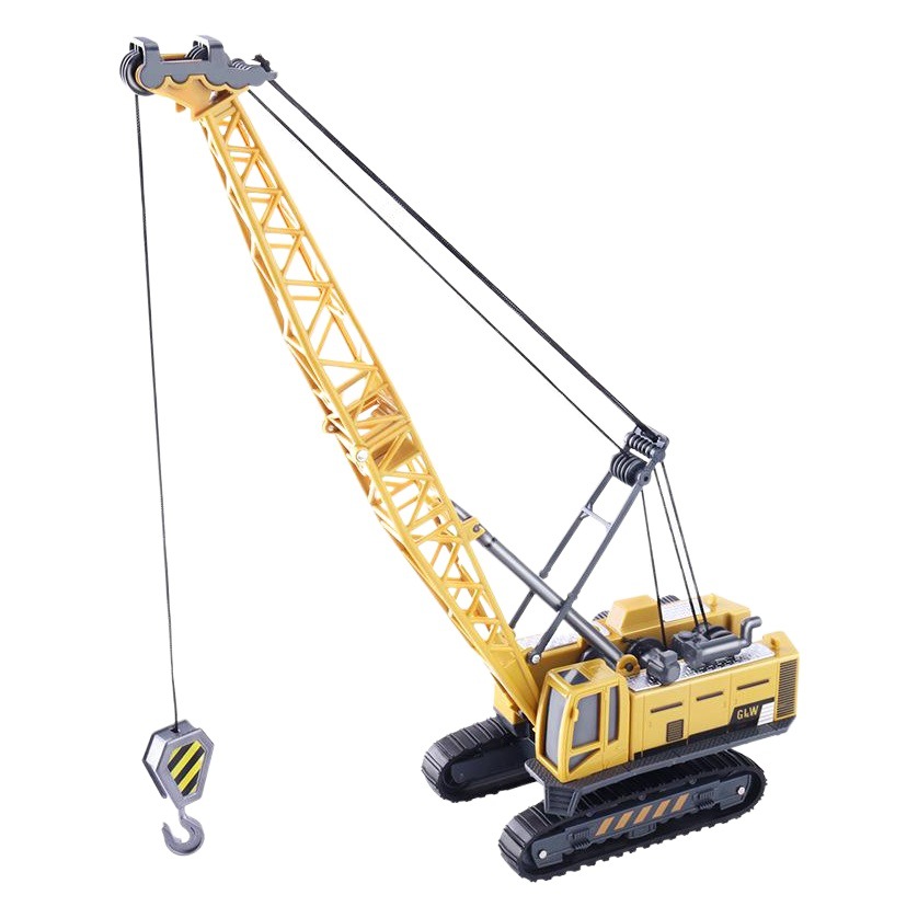 Modelo de juguete de excavadora de aleación, con inercia (simulación)