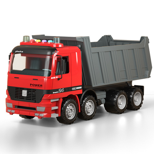 Super Large Light Music Inertia Garbage Truck Children's Intelligence Early Education Engineering Vehicle Excavator Model 
