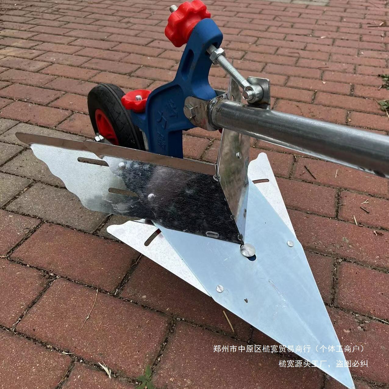 人工垄人力犁地机耕地机松土开沟翻地微耕机翻土起农用拉犁手