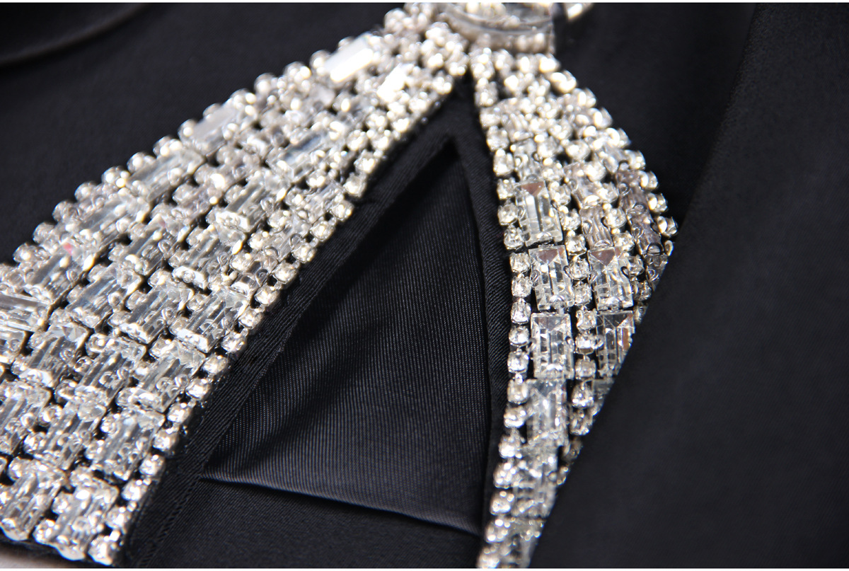 Dames mantelpak met rok elegante lange mouwen herfstset_voghion.com