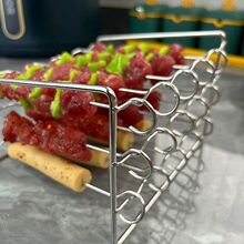 O&空气炸锅烤架烧烤架烤串架烤箱烤肉架不锈钢三层烤架蒸架烘焙用