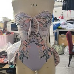 2025亚马逊速卖通Temu欧美新款连体泳衣女波西米亚温泉度假沙滩跨