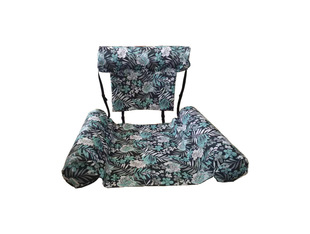 Inflatable Hammock with Mesh, Foldable Backrest, Floating Row, Water Pool Lounge Chair, Floating Bed, Sofa, Luxury Fabric