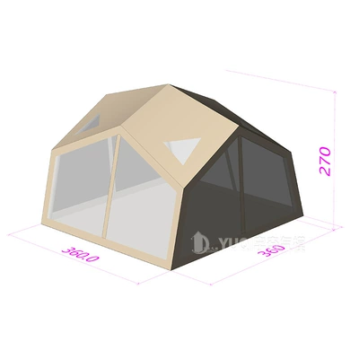 Avtomobil dam çadırları luxury inflatable tent camp - split-2360360270cm-2-12-people
