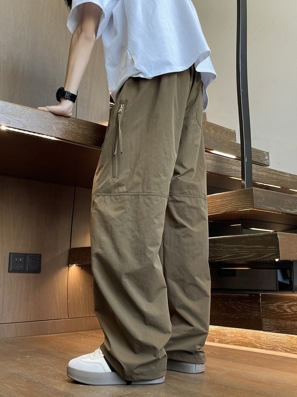 夏季薄款大码弯刀裤男夏季薄款加肥加大宽松男裤子胖子休闲工装裤|undefined