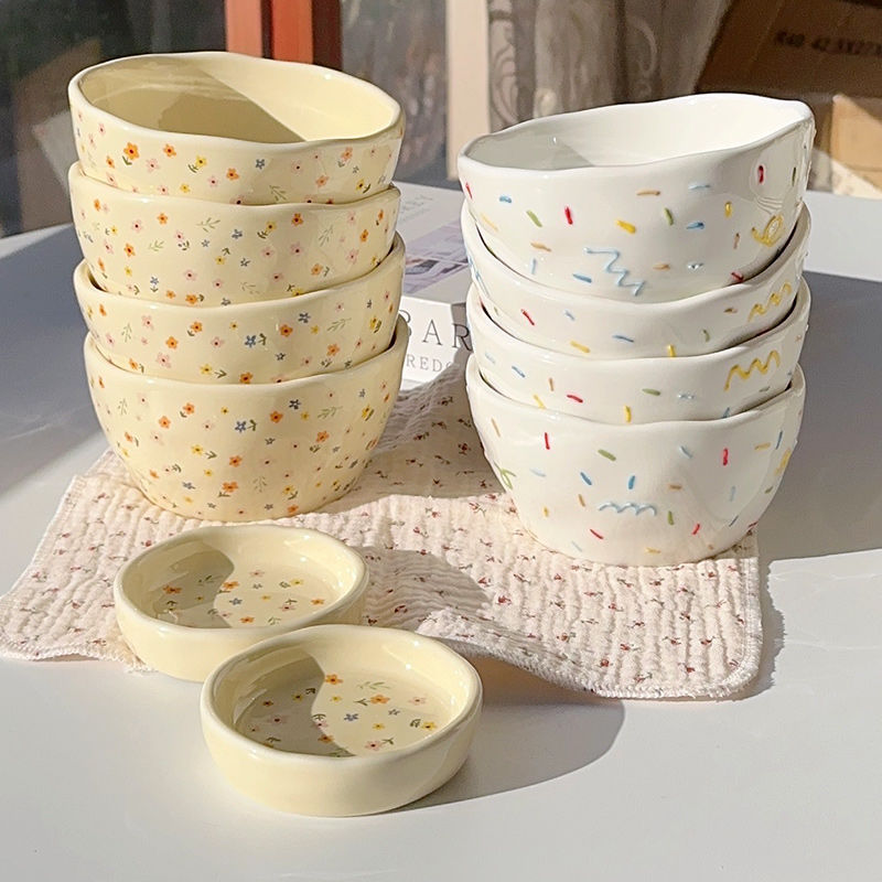 特别好看的米饭碗家用2023新款高颜值防烫高级感可爱小碗情侣日式