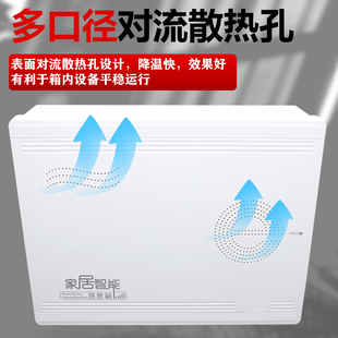 All plastic household weak box multimedia network wiring box wall-mounted plastic optical fiber box collector box