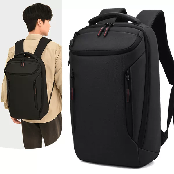 Cross-border business backpack, large-capacity travel backpack for men, waterproof USB commuter backpack, suitable for business trips, customizable with logo